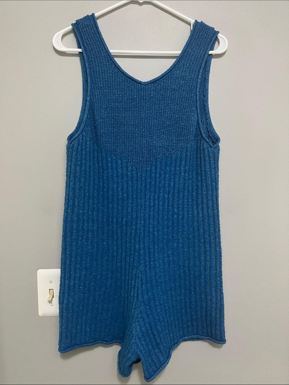 NWOT Urban Outfitters Knit Blue Romper - Picture 4 of 6